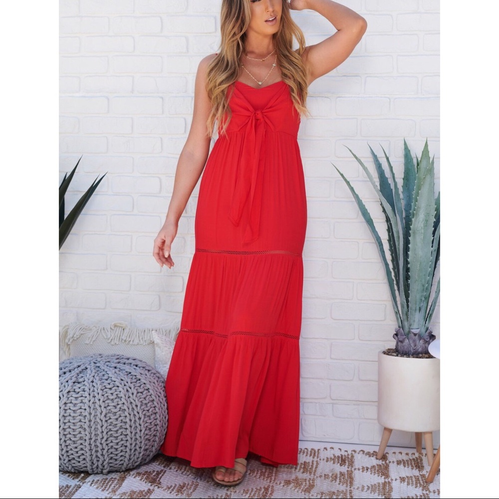 🍃 Verbena Ruffle Maxi Dress - Picture 2 of 4
